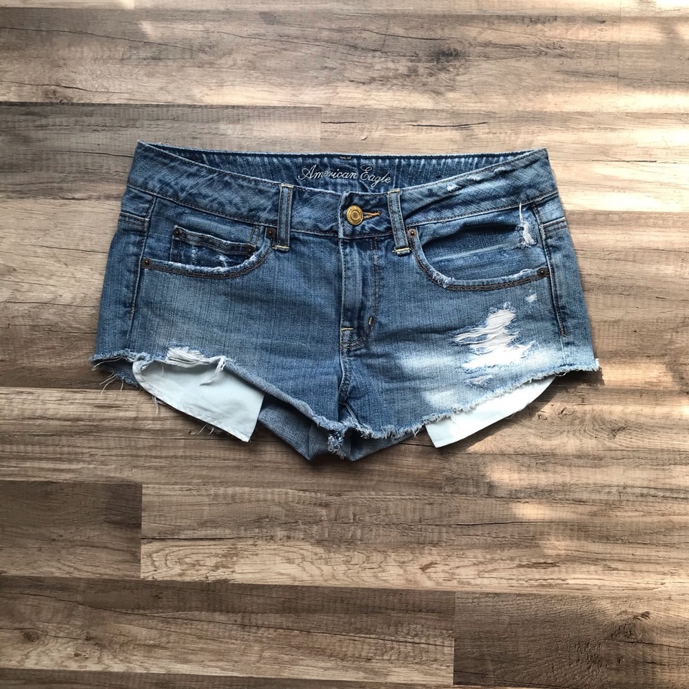American Eagle Ripped jean shorts